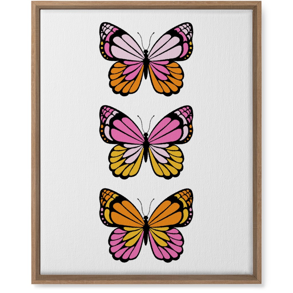 Butterfly Y2k - Warm Wall Art, Natural, Single piece, Canvas, 16x20, Multicolor