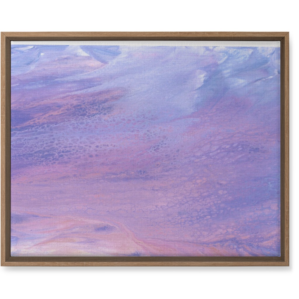 Acrylic Pour Sunset - Purple Wall Art, Natural, Single piece, Canvas, 16x20, Purple