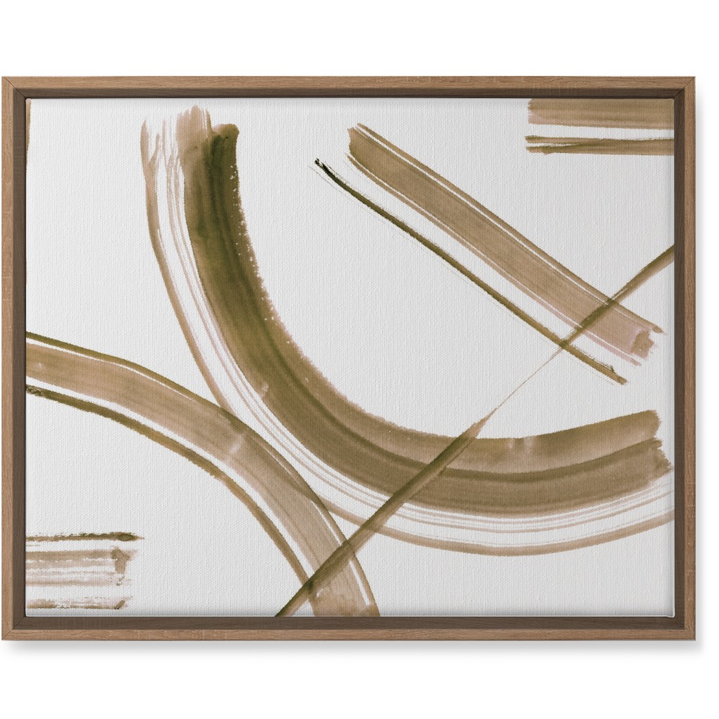 Watercolor Intersection of Minds Wall Art, Natural, Single piece, Canvas, 16x20, Brown