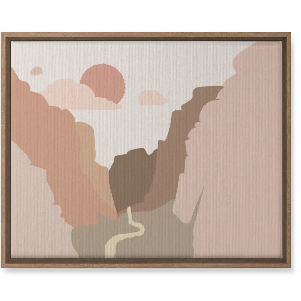 Zions Landscape Wall Art, Natural, Single piece, Canvas, 16x20, Pink, Beige