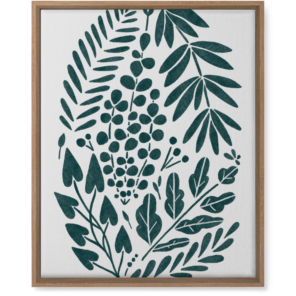 Botanical Composition Wall Art, Natural, Single piece, Canvas, 16x20, Green, Hemlock