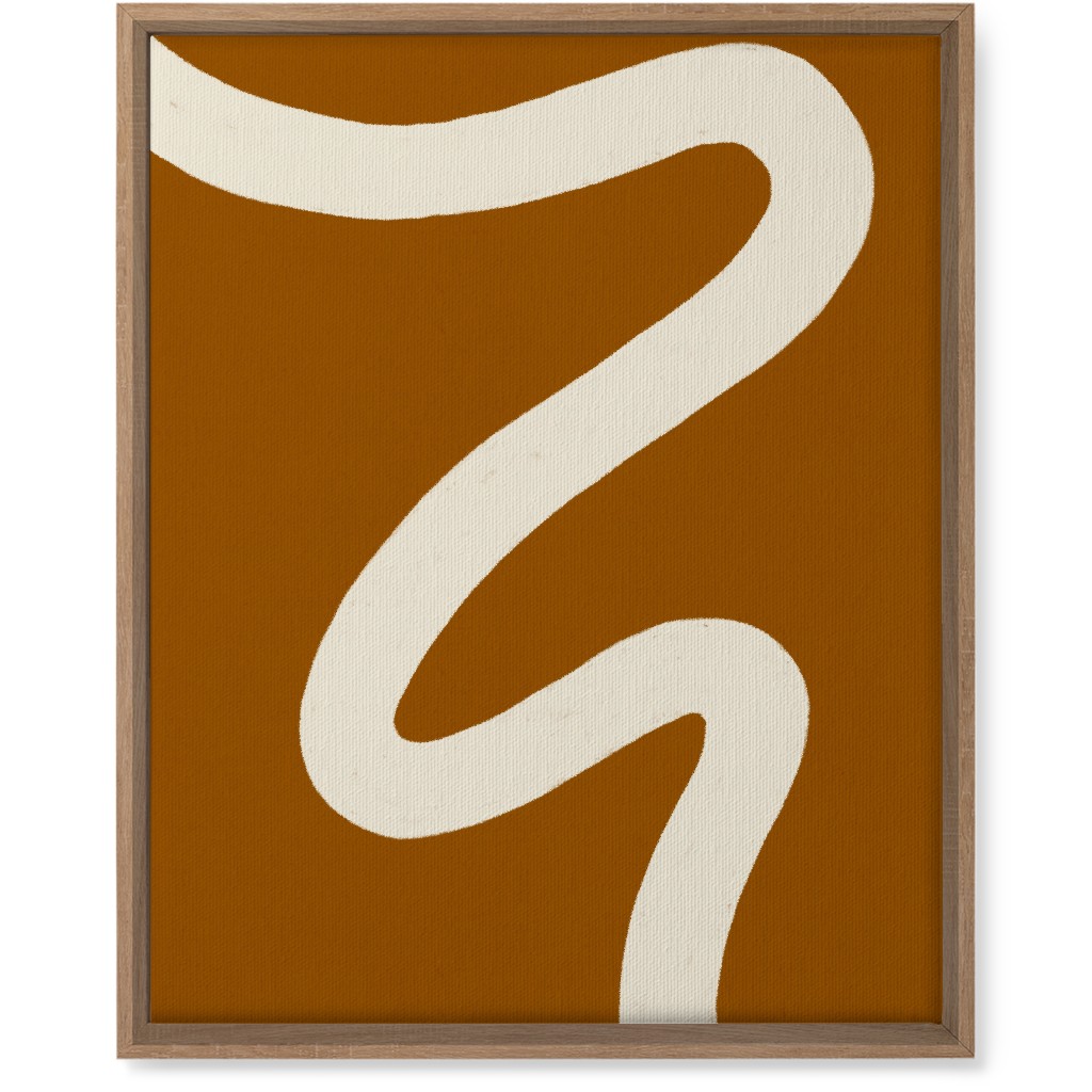 Tangled Brush Strokes Iv Wall Art, Natural, Single piece, Canvas, 16x20, Orange, Earth