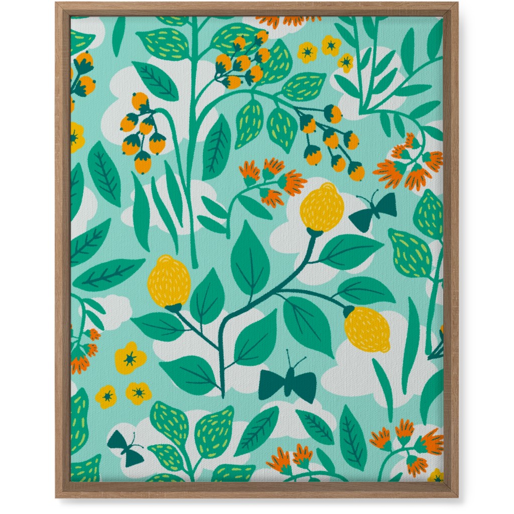 Color Garden - Green Wall Art, Natural, Single piece, Canvas, 16x20, Green, Classic Green