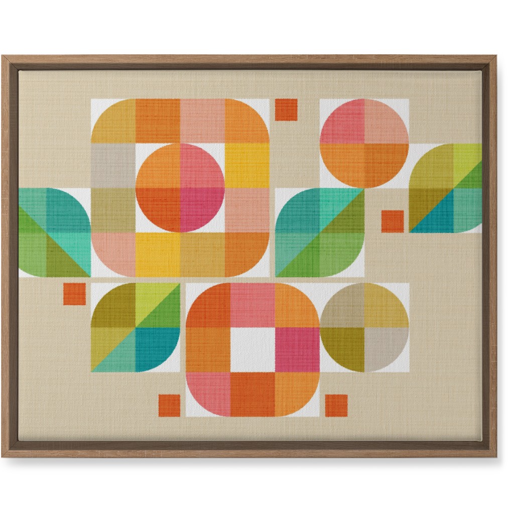 Mod Flower Box Wall Art, Natural, Single piece, Canvas, 16x20, Multicolor, Spring