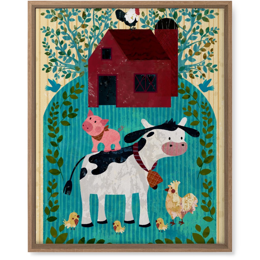 Farm Life - Animals & Barn Wall Art, Natural, Single piece, Canvas, 16x20, Multicolor