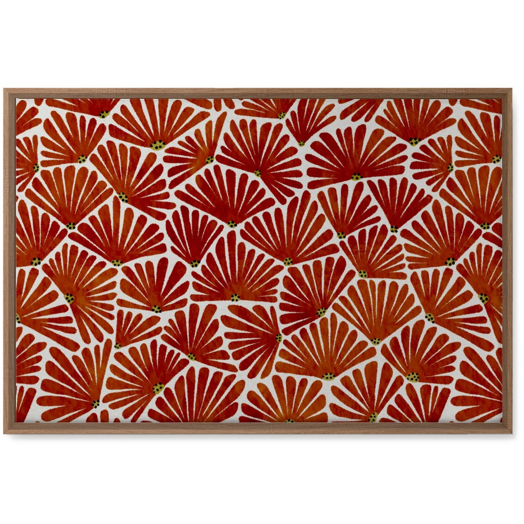 Solie Wall Art, Natural, Single piece, Canvas, 20x30, Red, Cinnamon