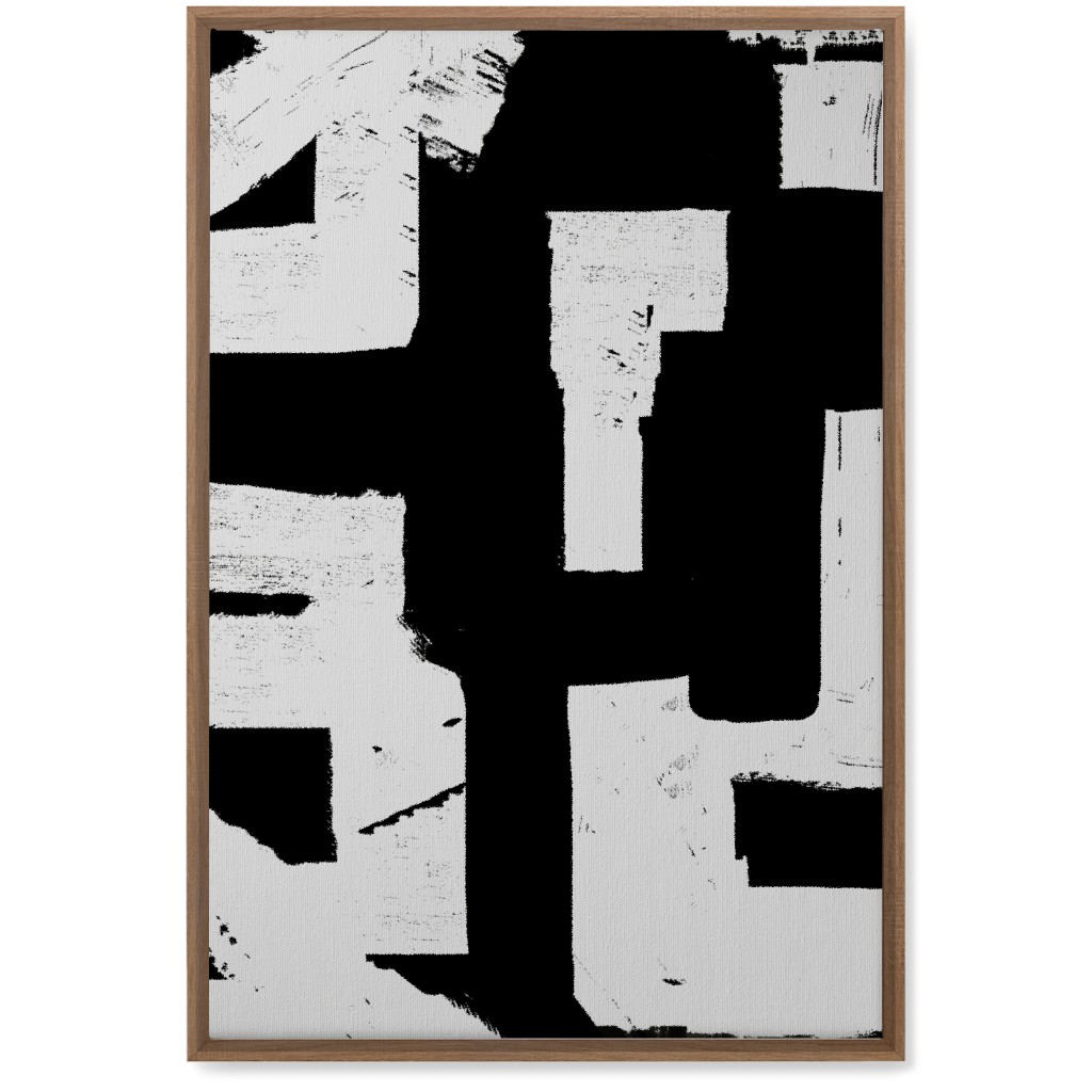 Metropolitan - Neutral Wall Art, Natural, Single piece, Canvas, 20x30, Black