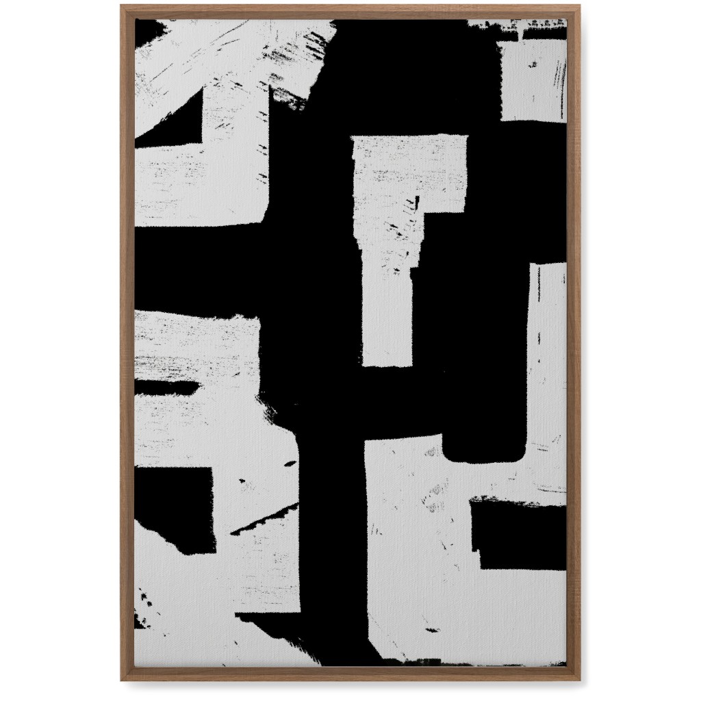 Metropolitan - Neutral Wall Art, Natural, Single piece, Canvas, 20x30, Black, Black