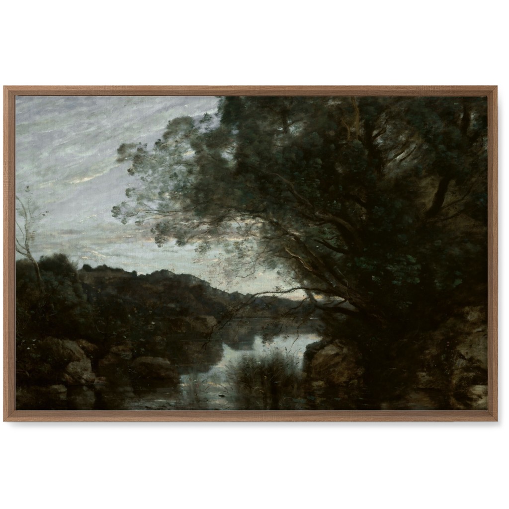 Lakeside Wall Art, Natural, Single piece, Canvas, 20x30, Green, Classic Green