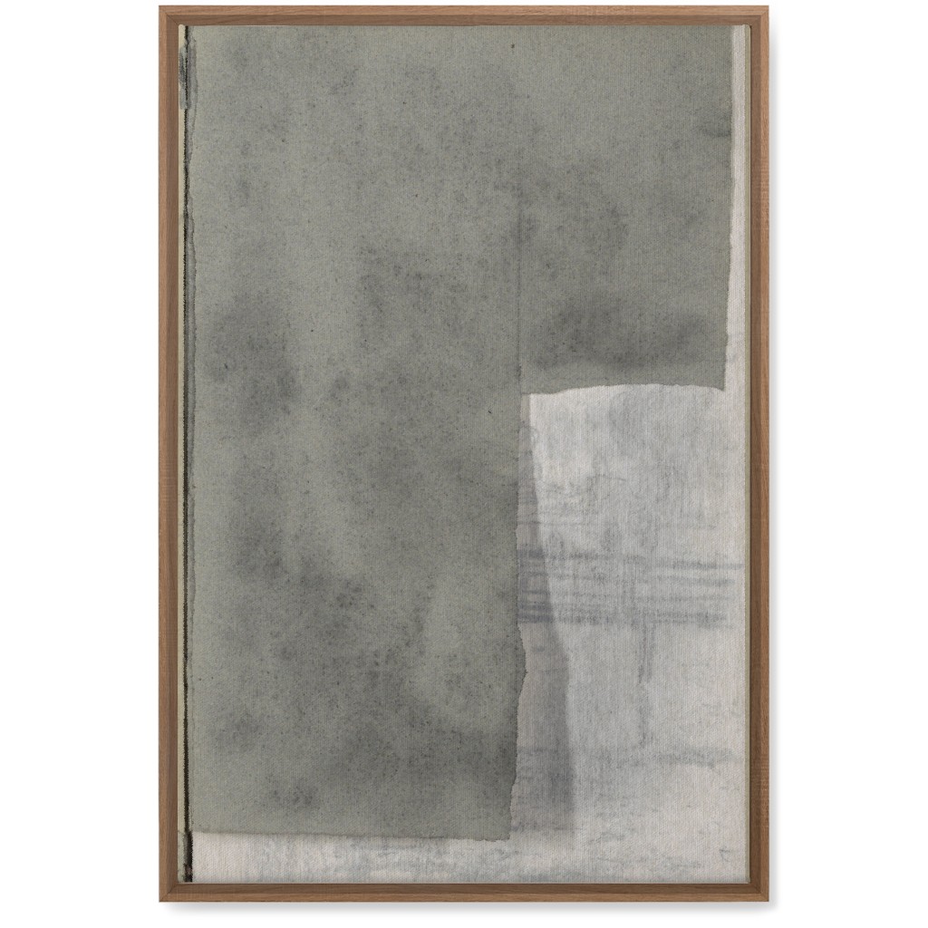 Right Graphite Diptych Wall Art, Natural, Single piece, Canvas, 20x30, Gray