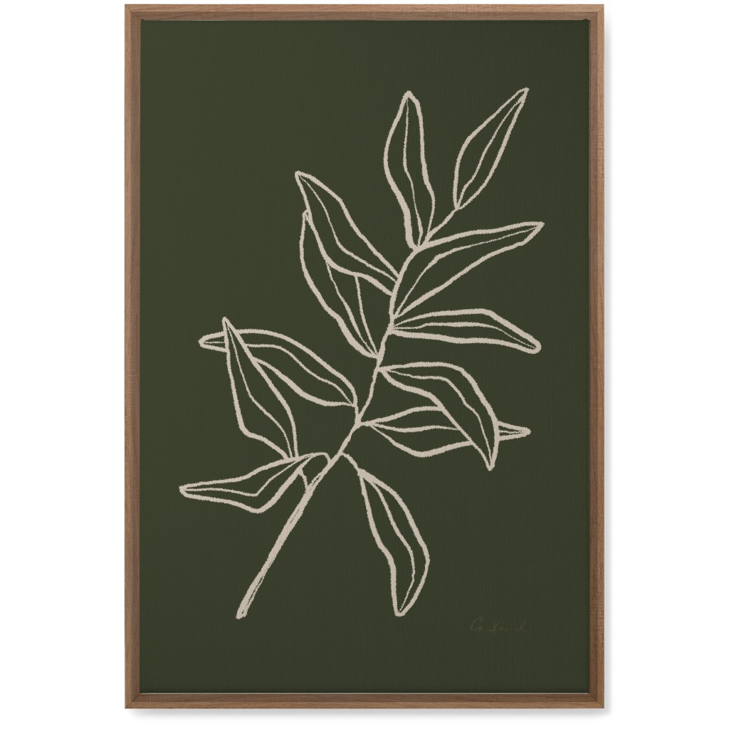Botanical Eucalyptus Wall Art, Natural, Single piece, Canvas, 20x30, Green, Gray