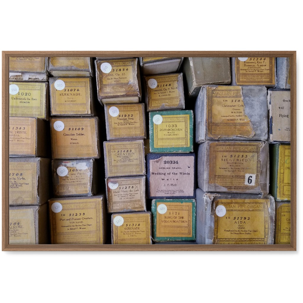 Pipe Organ Music Boxes - Neutral Wall Art, Natural, Single piece, Canvas, 20x30, Beige, Pearl