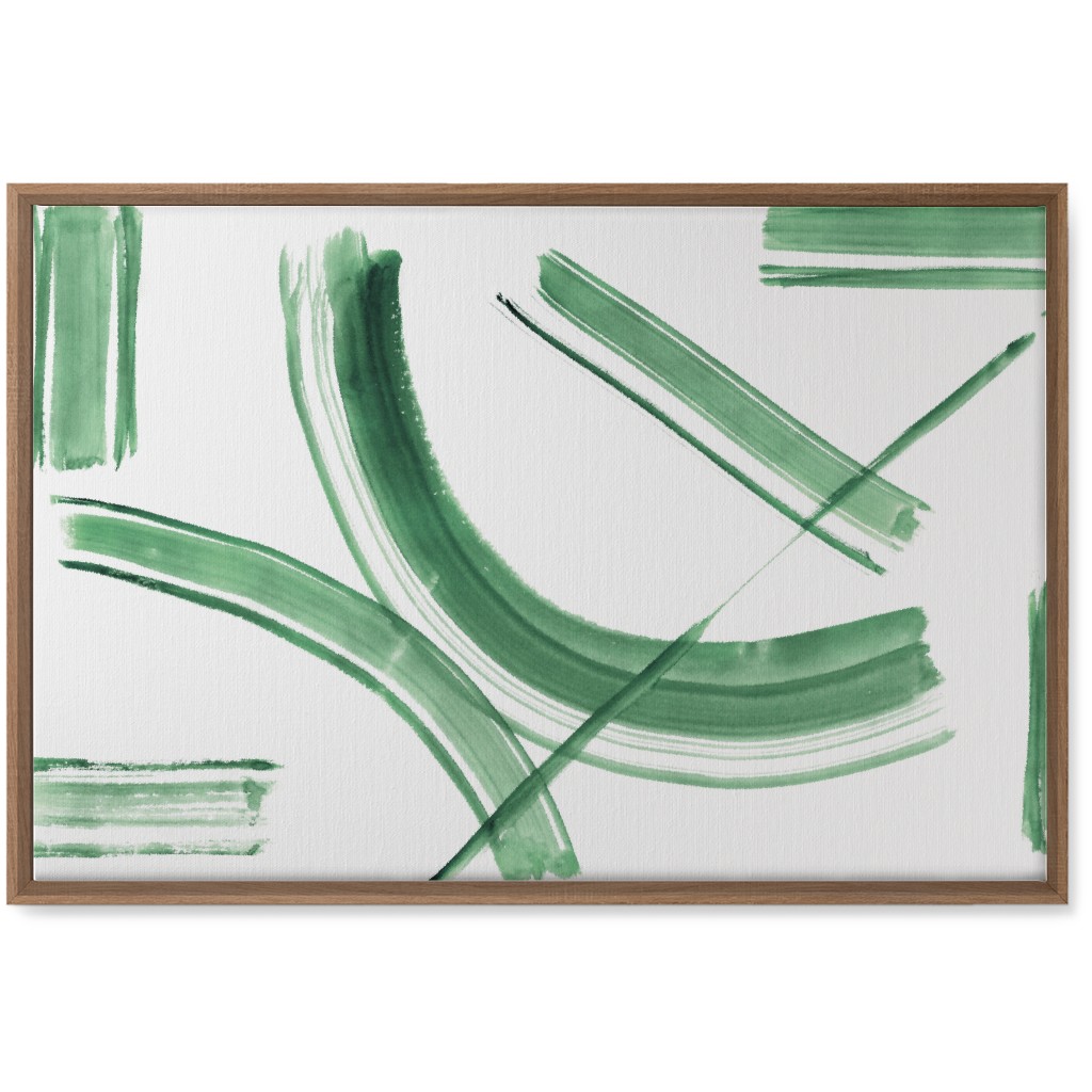 Watercolor Intersection of Minds Wall Art, Natural, Single piece, Canvas, 20x30, Green, Spruce