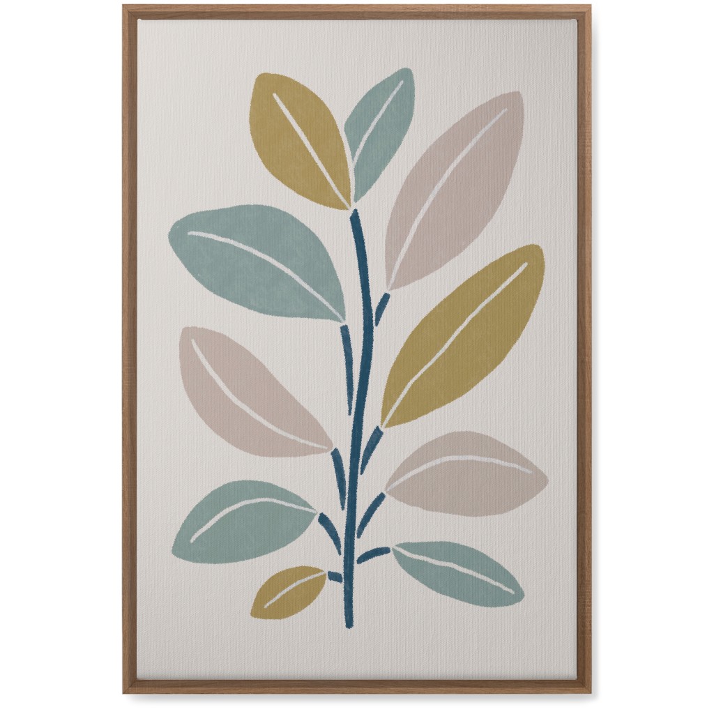 Plant Branch Wall Art, Natural, Single piece, Canvas, 20x30, Beige