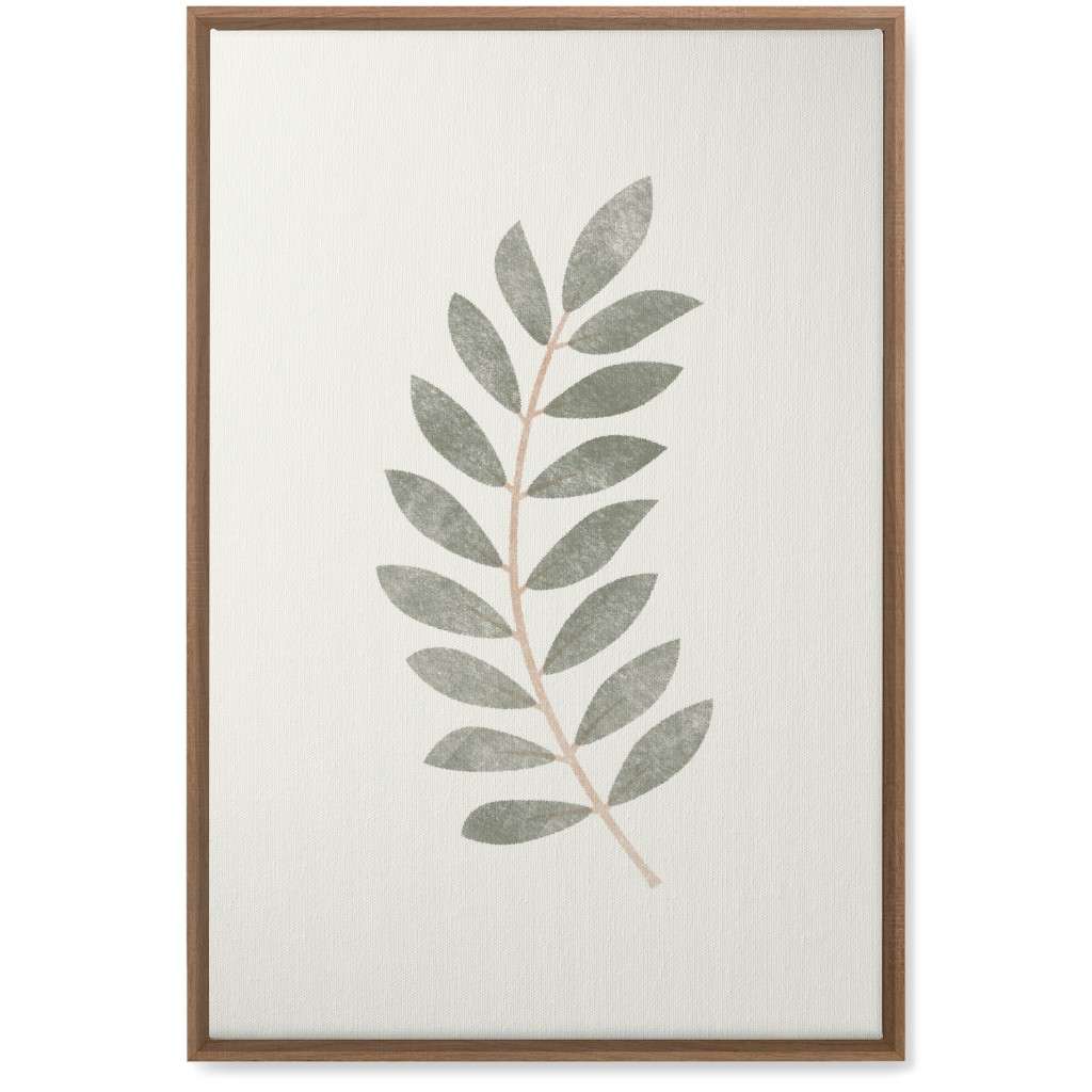 Botanical Leaf Ii Wall Art, Natural, Single piece, Canvas, 20x30, Green