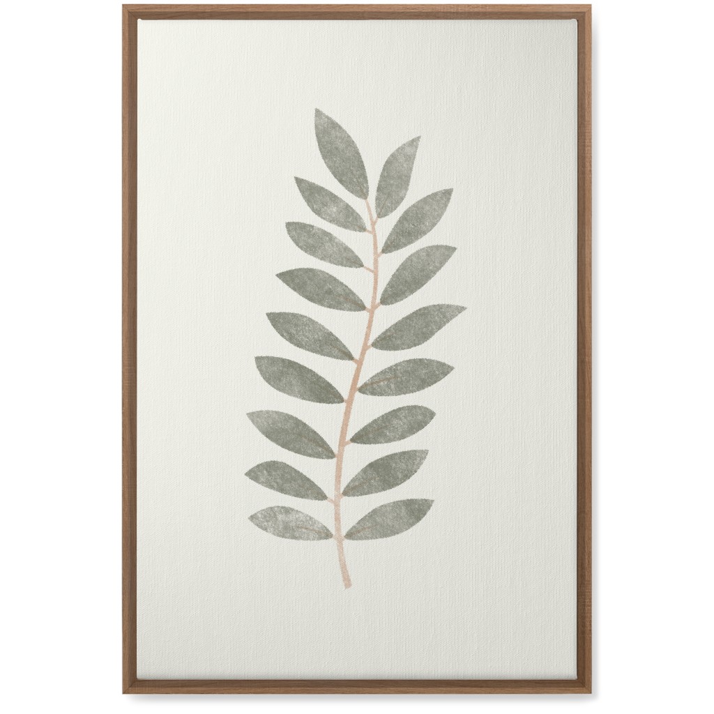 Botanical Leaf Iii Wall Art, Natural, Single piece, Canvas, 20x30, Green