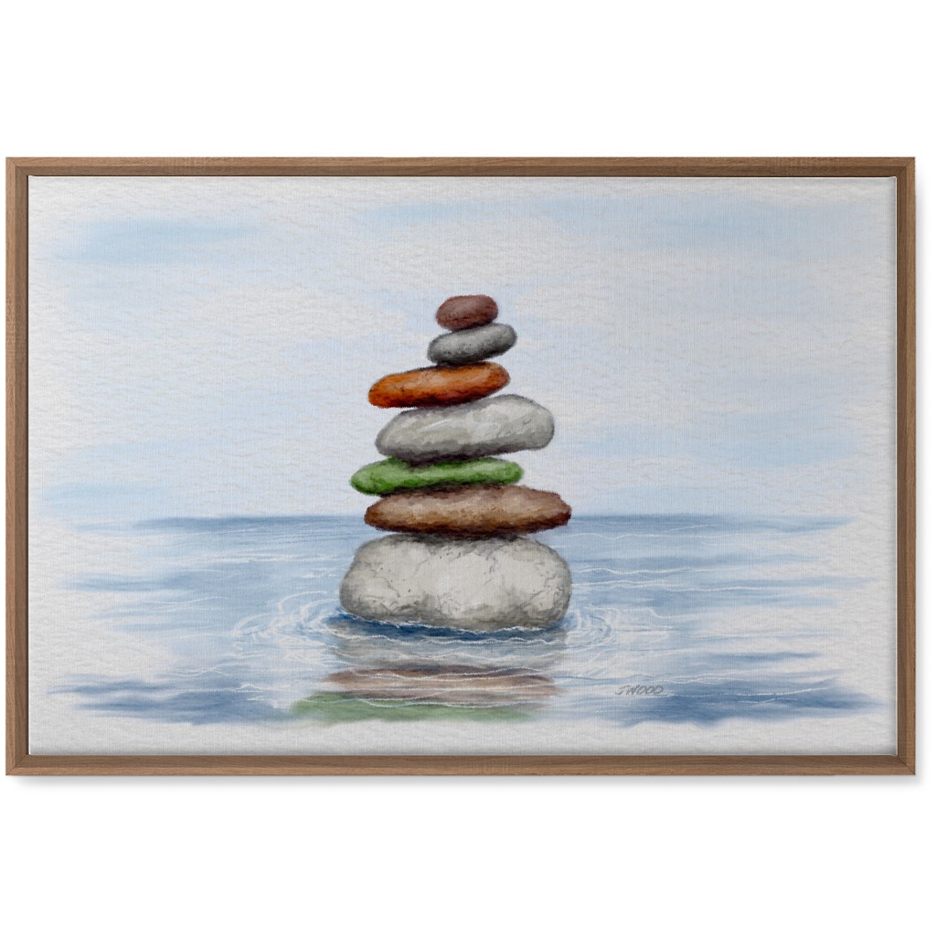 the Cairn - Multi Wall Art, Natural, Single piece, Canvas, 20x30, Multicolor
