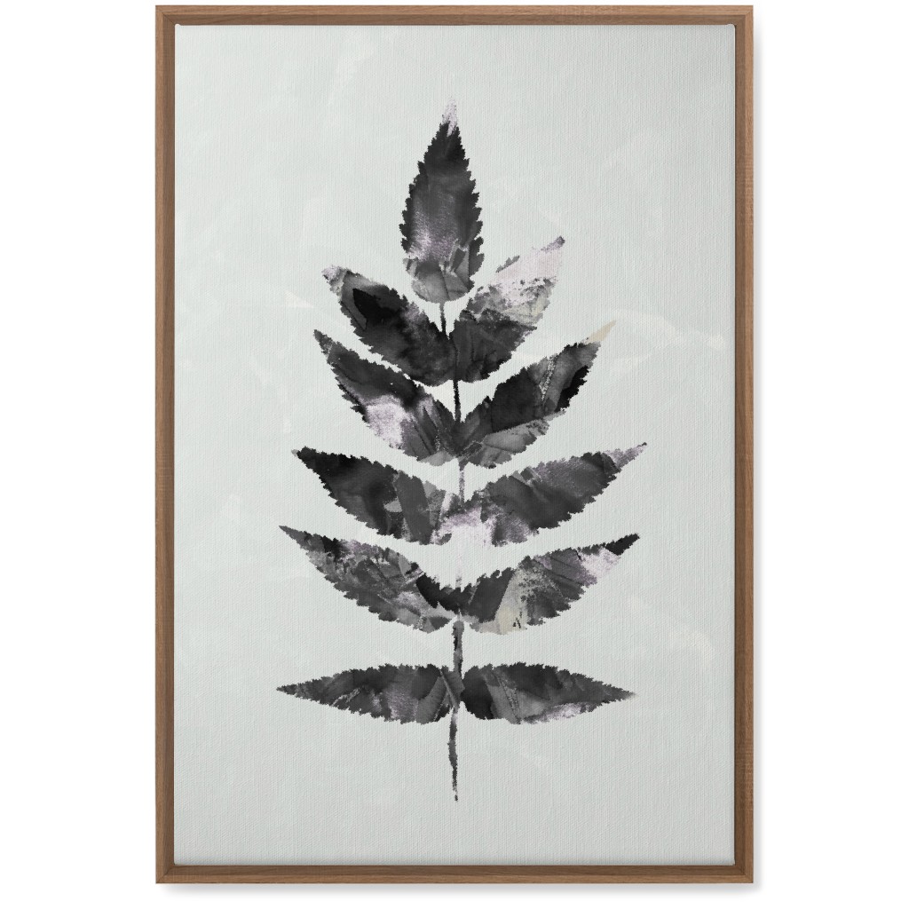 Botanical Leaf Wall Art, Natural, Single piece, Canvas, 20x30, Beige