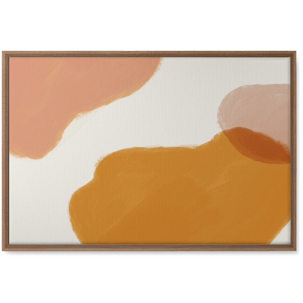 Abstract Shapes - Neutral Wall Art, Natural, Single piece, Canvas, 20x30, Orange