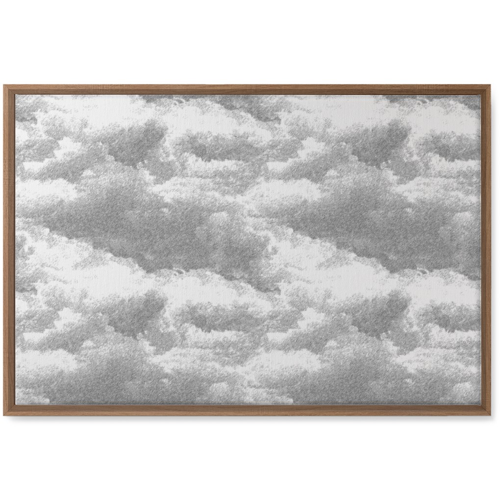 Storm Clouds - Gray Wall Art, Natural, Single piece, Canvas, 20x30, Gray