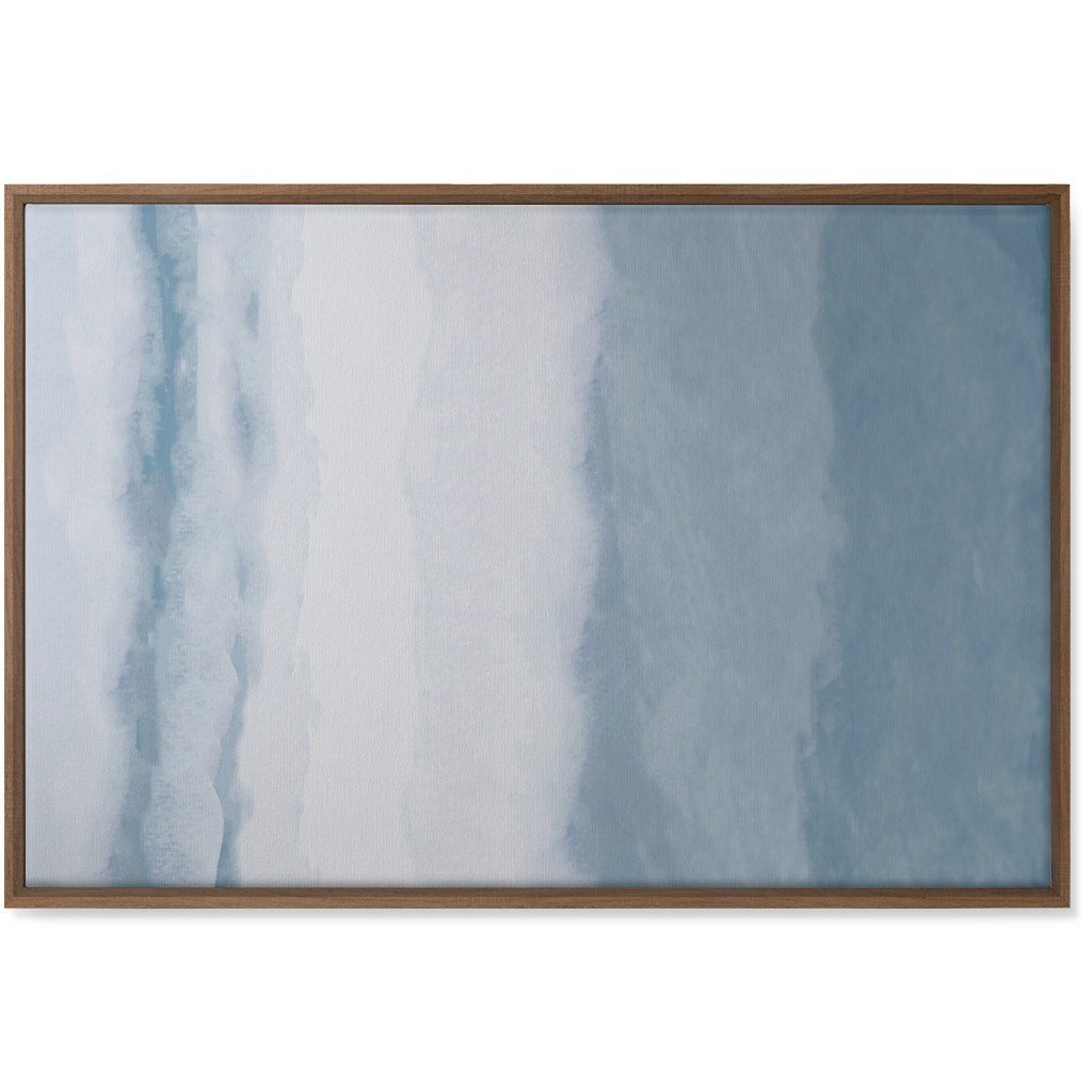 Tranquil Tides - Blue Wall Art, Natural, Single piece, Canvas, 24x36, Blue