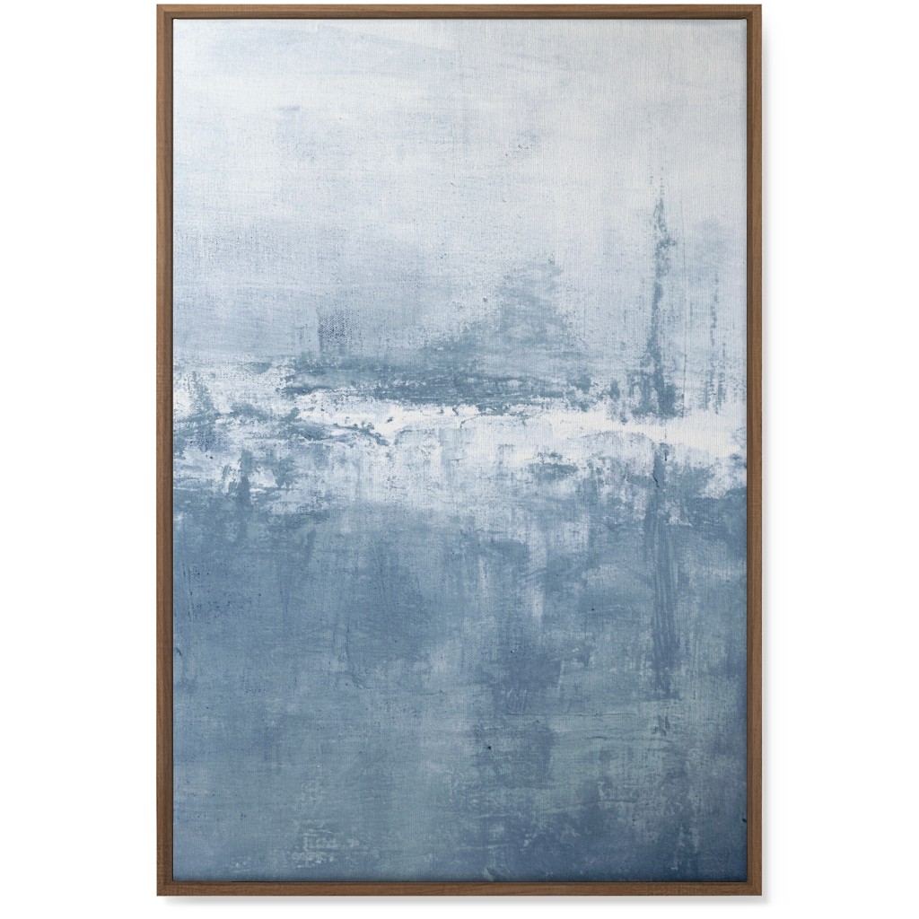 Right Tranquil Diptych - Blue Wall Art, Natural, Single piece, Canvas, 24x36, Blue