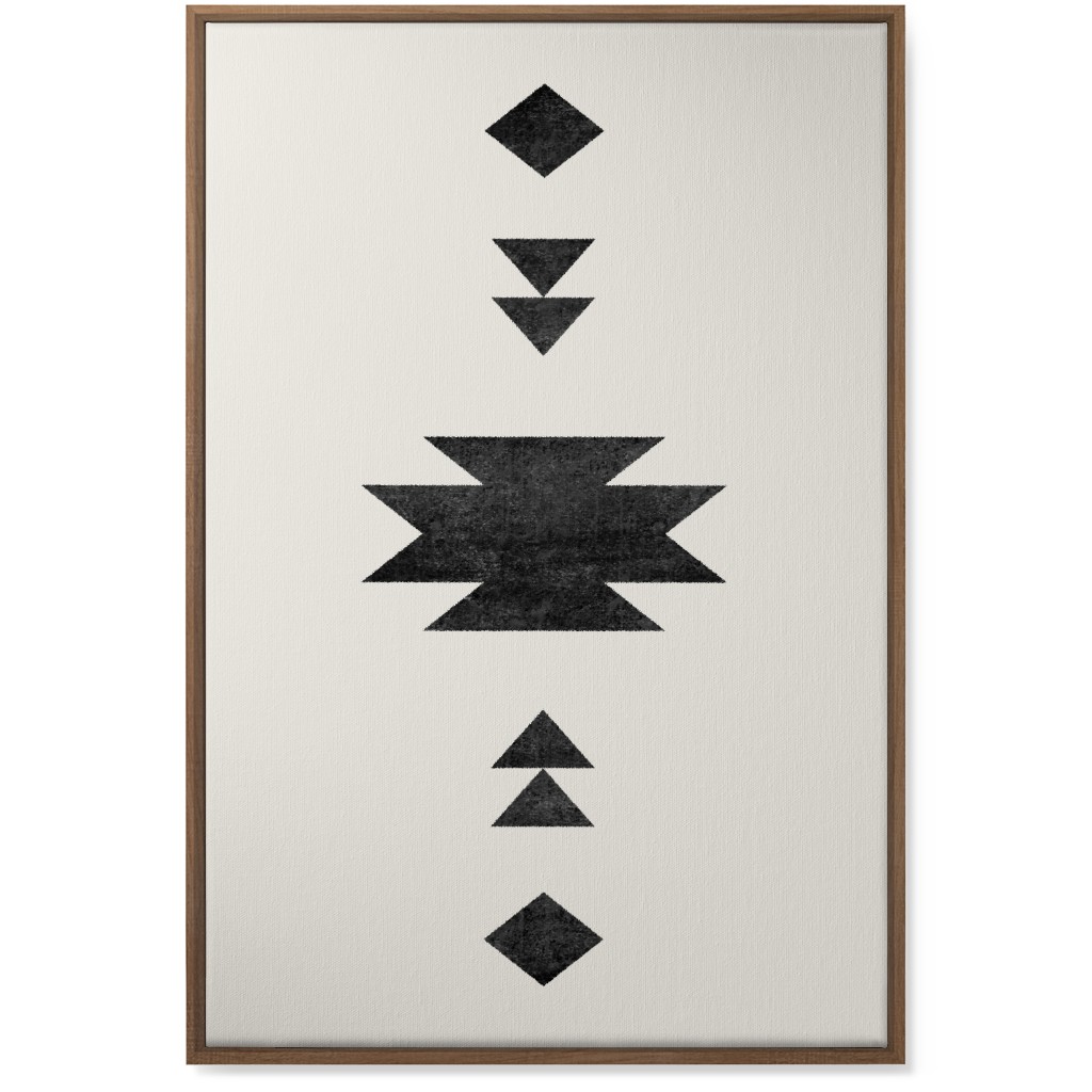 Aztec Southwest - Neutral Wall Art, Natural, Single piece, Canvas, 24x36, Beige