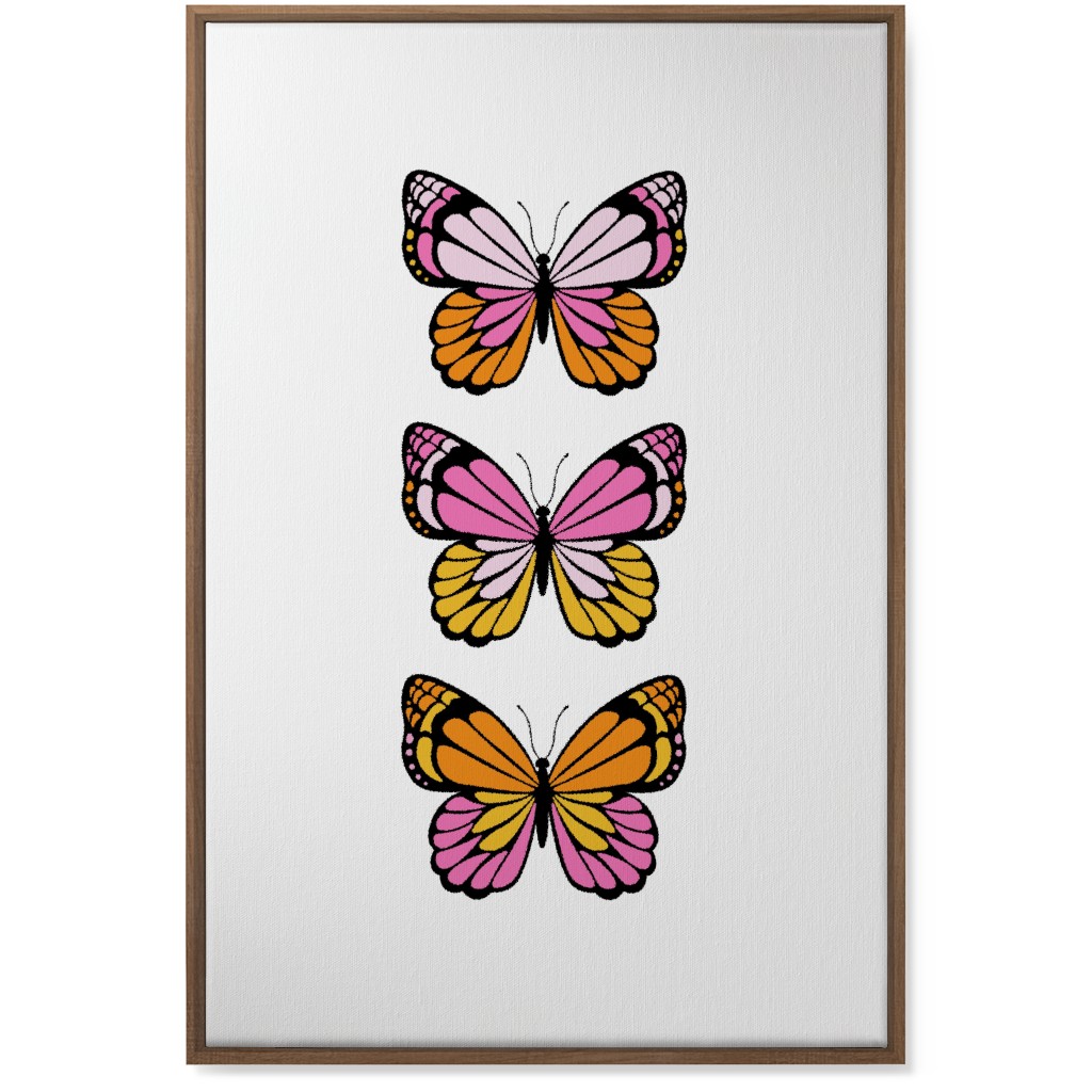 Butterfly Y2k - Warm Wall Art, Natural, Single piece, Canvas, 24x36, Multicolor