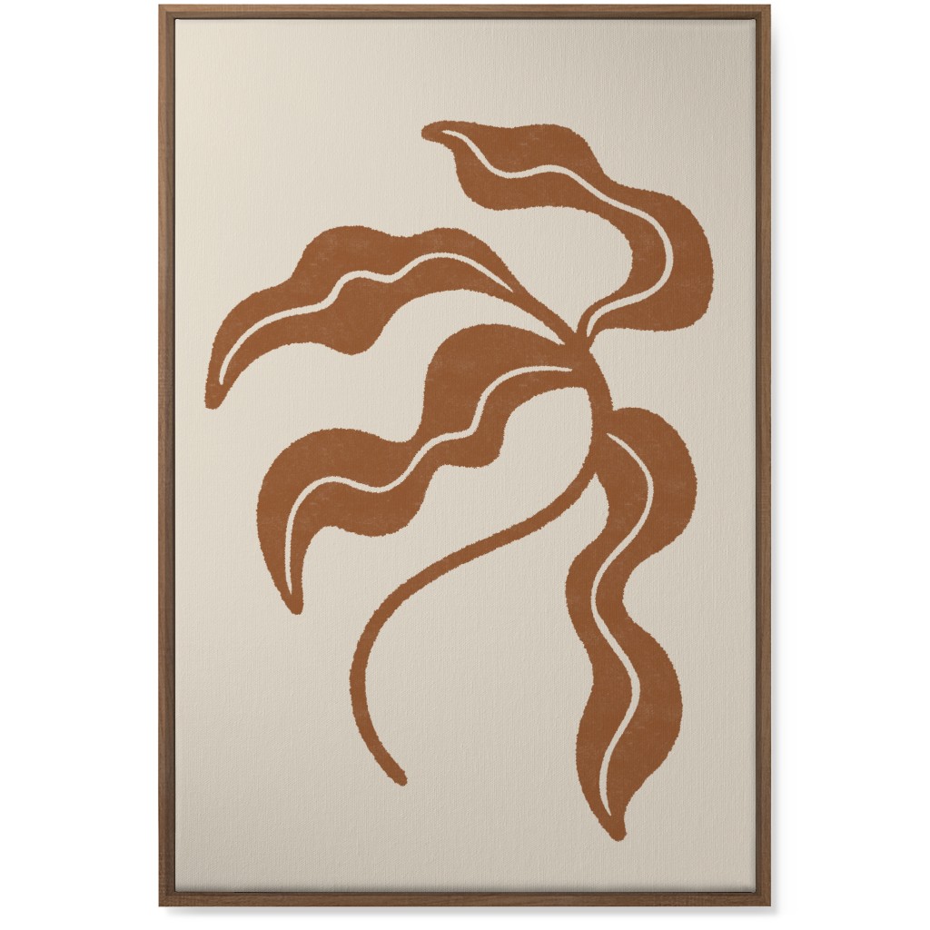 Minimalist Foliage - Neutral Wall Art, Natural, Single piece, Canvas, 24x36, Beige