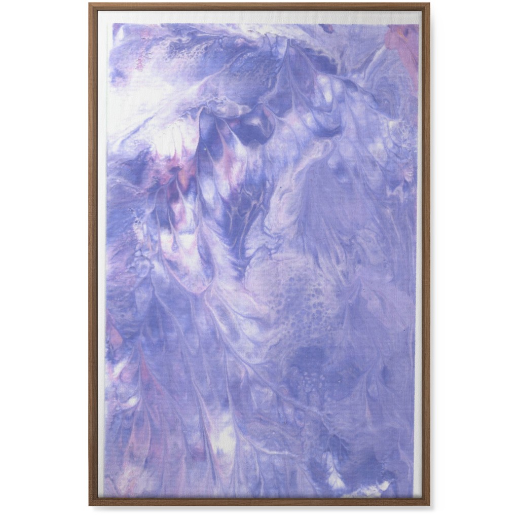 Acrylic Pour - Purple Wall Art, Natural, Single piece, Canvas, 24x36, Purple, Purple