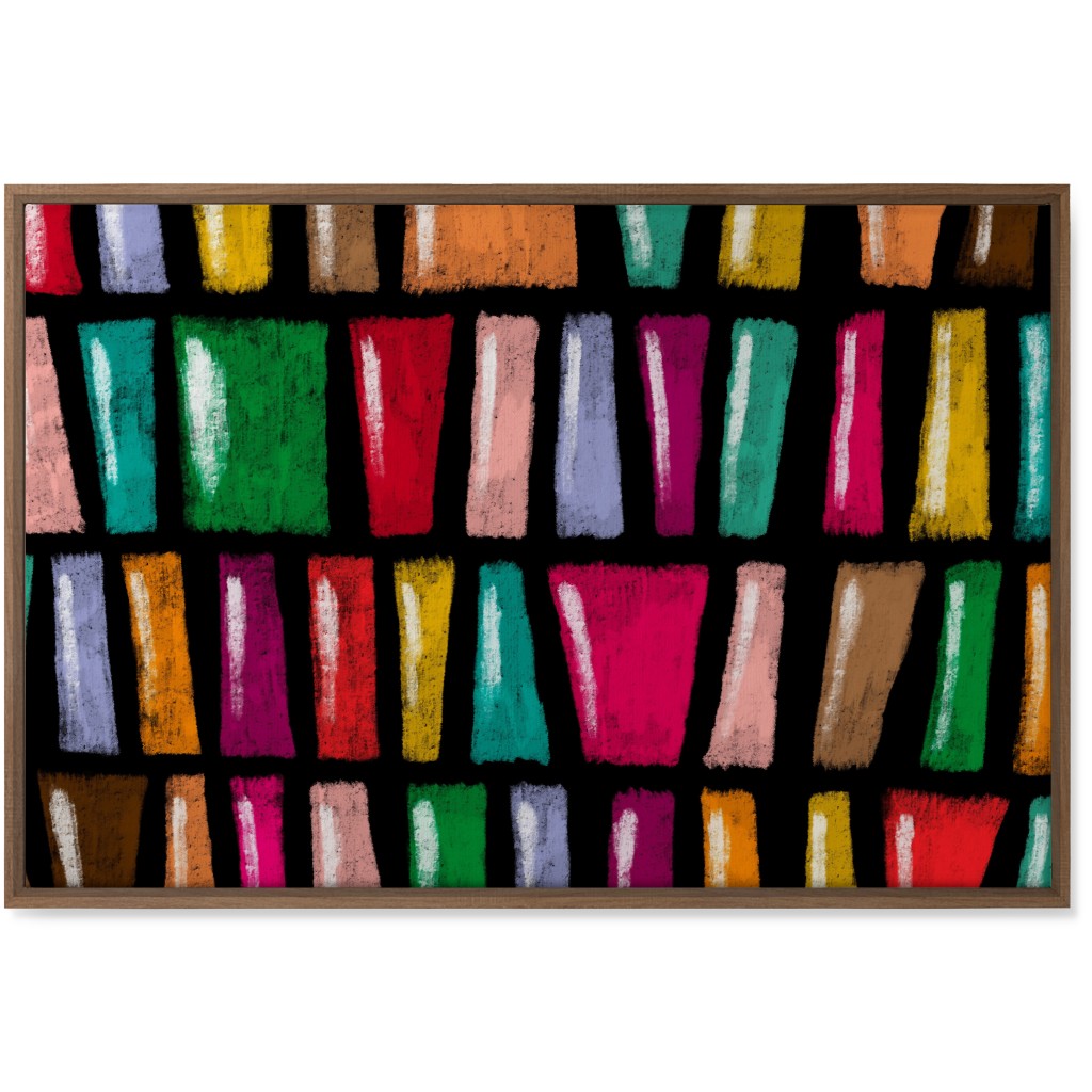 Stained Glass Abstract - Multi Wall Art, Natural, Single piece, Canvas, 24x36, Multicolor