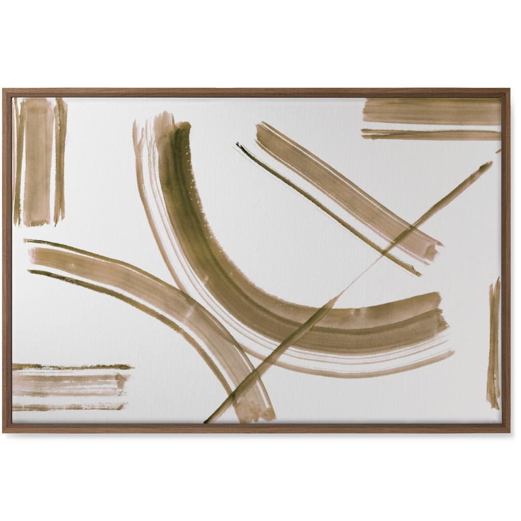 Watercolor Intersection of Minds Wall Art, Natural, Single piece, Canvas, 24x36, Brown