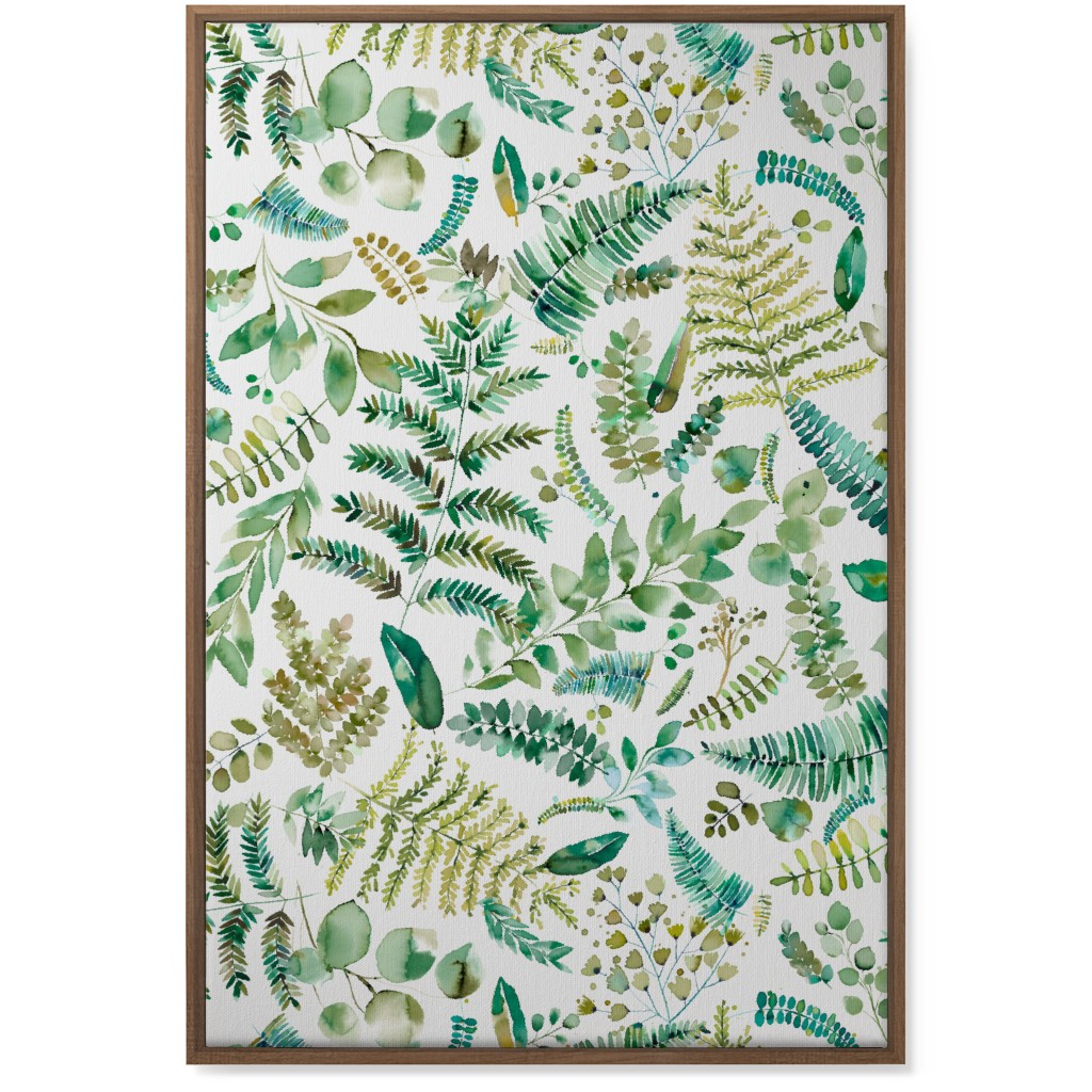 Botanical Collection - Green Wall Art, Natural, Single piece, Canvas, 24x36, Green