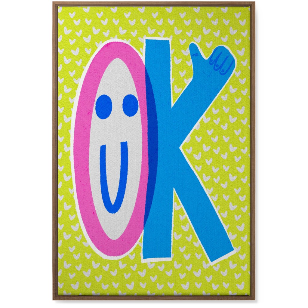 We're Ok - Bold Wall Art, Natural, Single piece, Canvas, 24x36, Multicolor