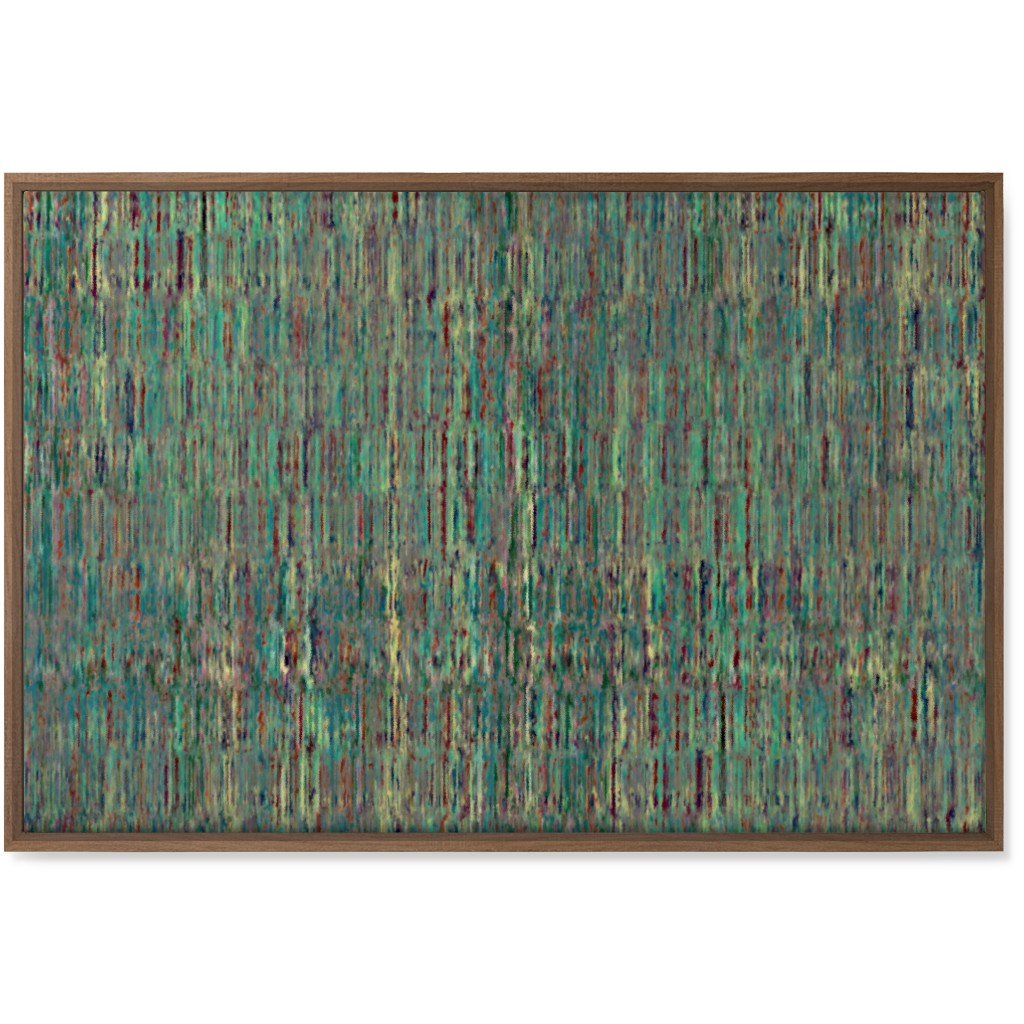 String Theory - Green Wall Art, Natural, Single piece, Canvas, 24x36, Green