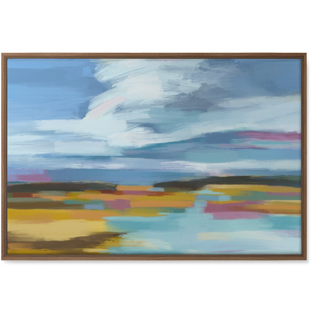 Waters Edge Wall Art, Natural, Single piece, Canvas, 24x36, Multicolor