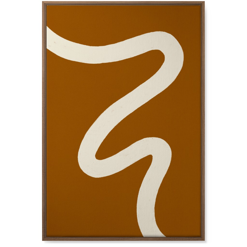 Tangled Brush Strokes Iv Wall Art, Natural, Single piece, Canvas, 24x36, Orange, Earth