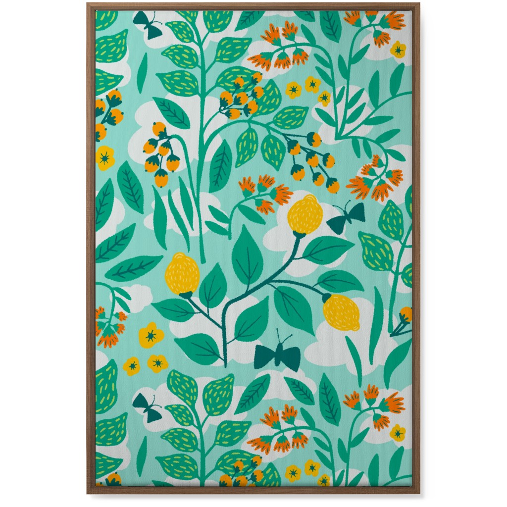 Color Garden - Green Wall Art, Natural, Single piece, Canvas, 24x36, Green, Classic Green