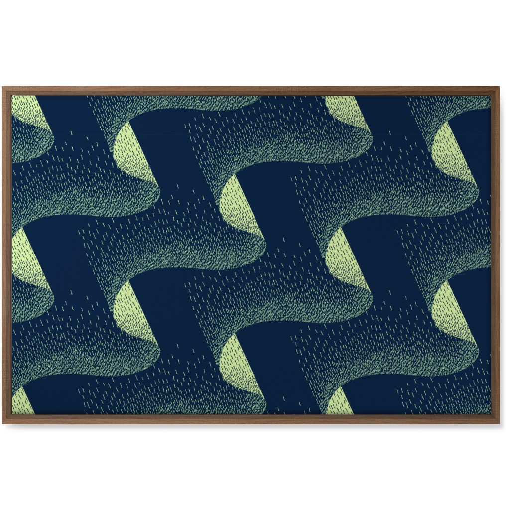 Aurora Wall Art, Natural, Single piece, Canvas, 24x36, Blue, True Blue