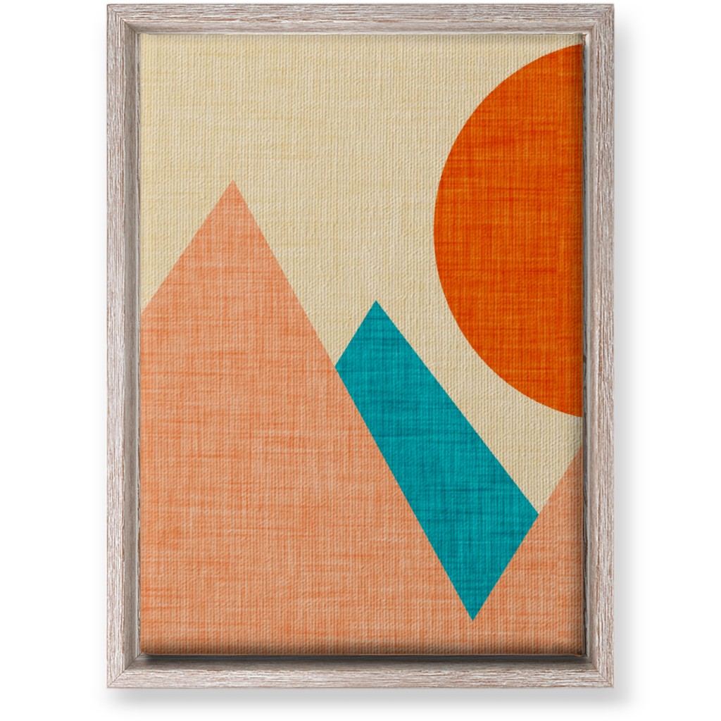 Mountain View - Multi Wall Art, Rustic, Single piece, Canvas, 10x14, Multicolor