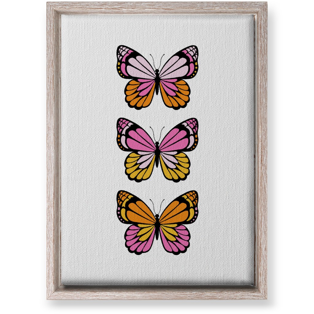 Butterfly Y2k - Warm Wall Art, Rustic, Single piece, Canvas, 10x14, Multicolor