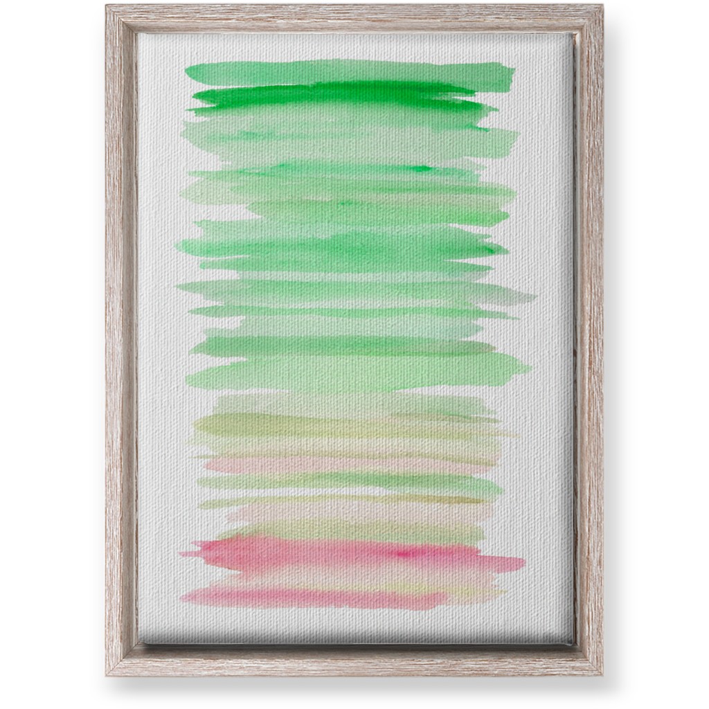 Watercolor Ocean Seashore Wall Art, Rustic, Single piece, Canvas, 10x14, Green, Spring