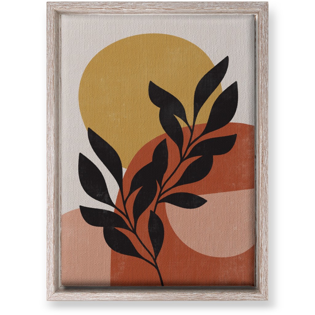 Earthen Crest - Terracotta Wall Art, Rustic, Single piece, Canvas, 10x14, Orange