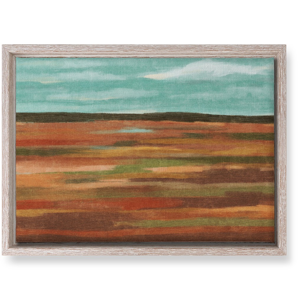 Autumn Fields Wall Art, Rustic, Single piece, Canvas, 10x14, Multicolor
