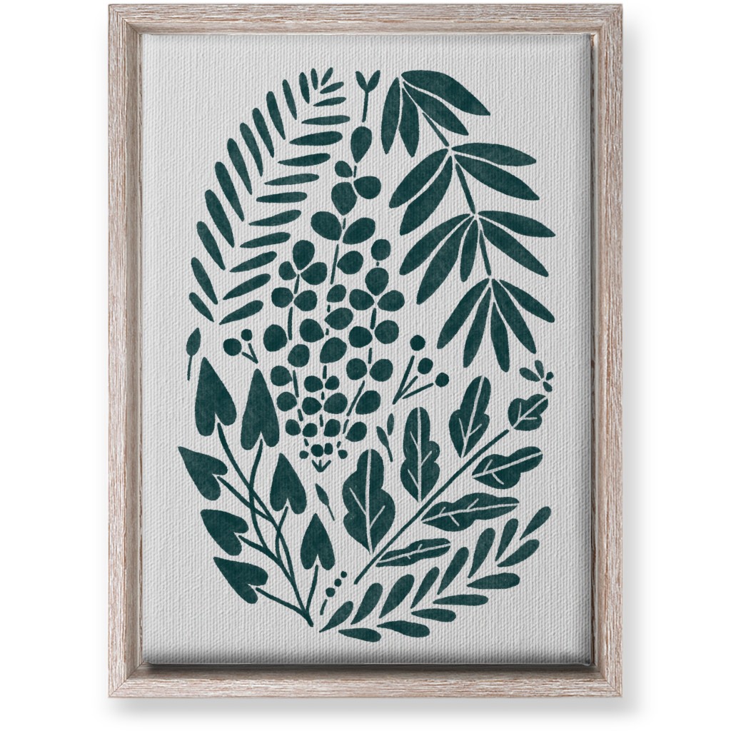 Botanical Composition Wall Art, Rustic, Single piece, Canvas, 10x14, Green