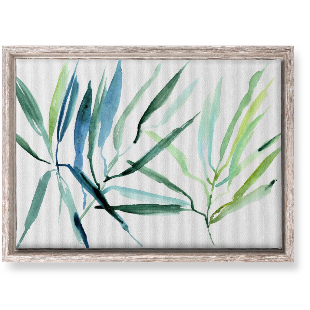 Watercolor Tropical Botanicals Wall Art, Rustic, Single piece, Canvas, 10x14, Green
