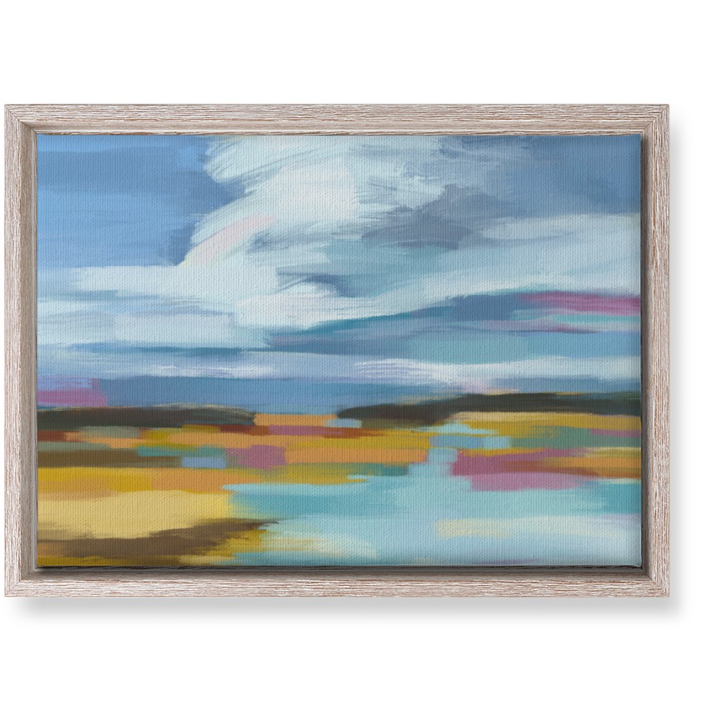 Waters Edge Wall Art, Rustic, Single piece, Canvas, 10x14, Multicolor