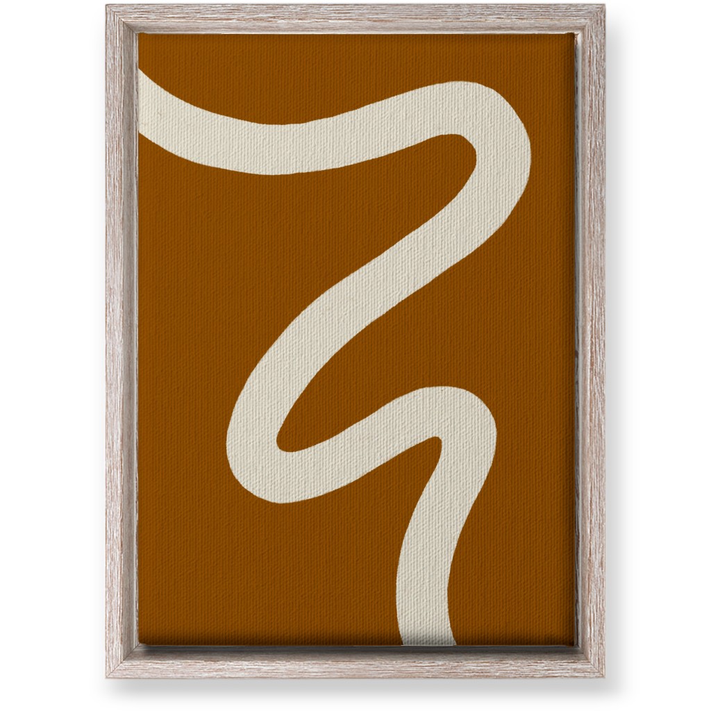 Tangled Brush Strokes Iv Wall Art, Rustic, Single piece, Canvas, 10x14, Orange, Earth