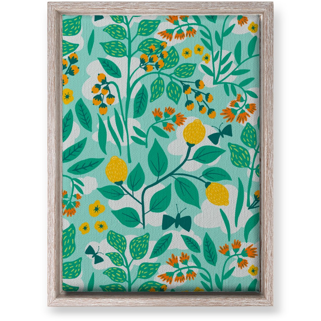 Color Garden - Green Wall Art, Rustic, Single piece, Canvas, 10x14, Green