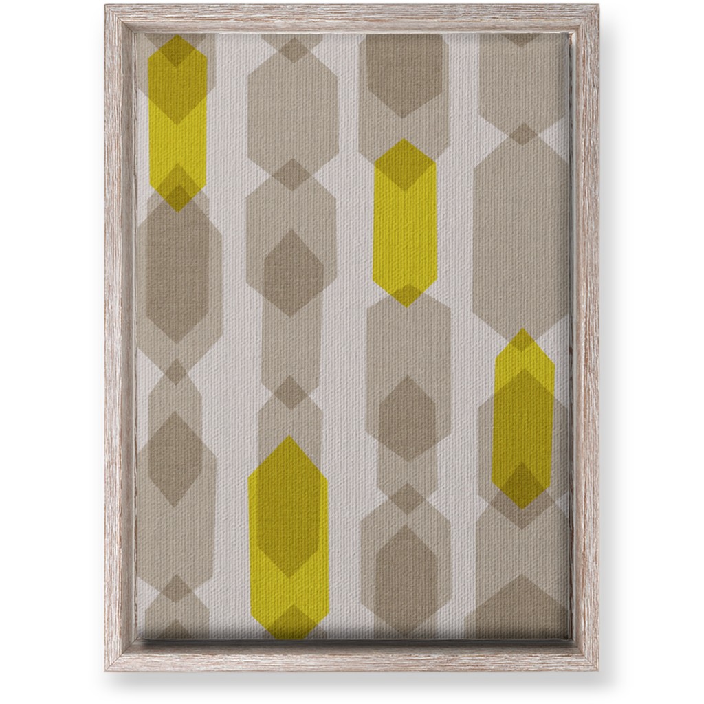 Elements Columns Wall Art, Rustic, Single piece, Canvas, 10x14, Yellow